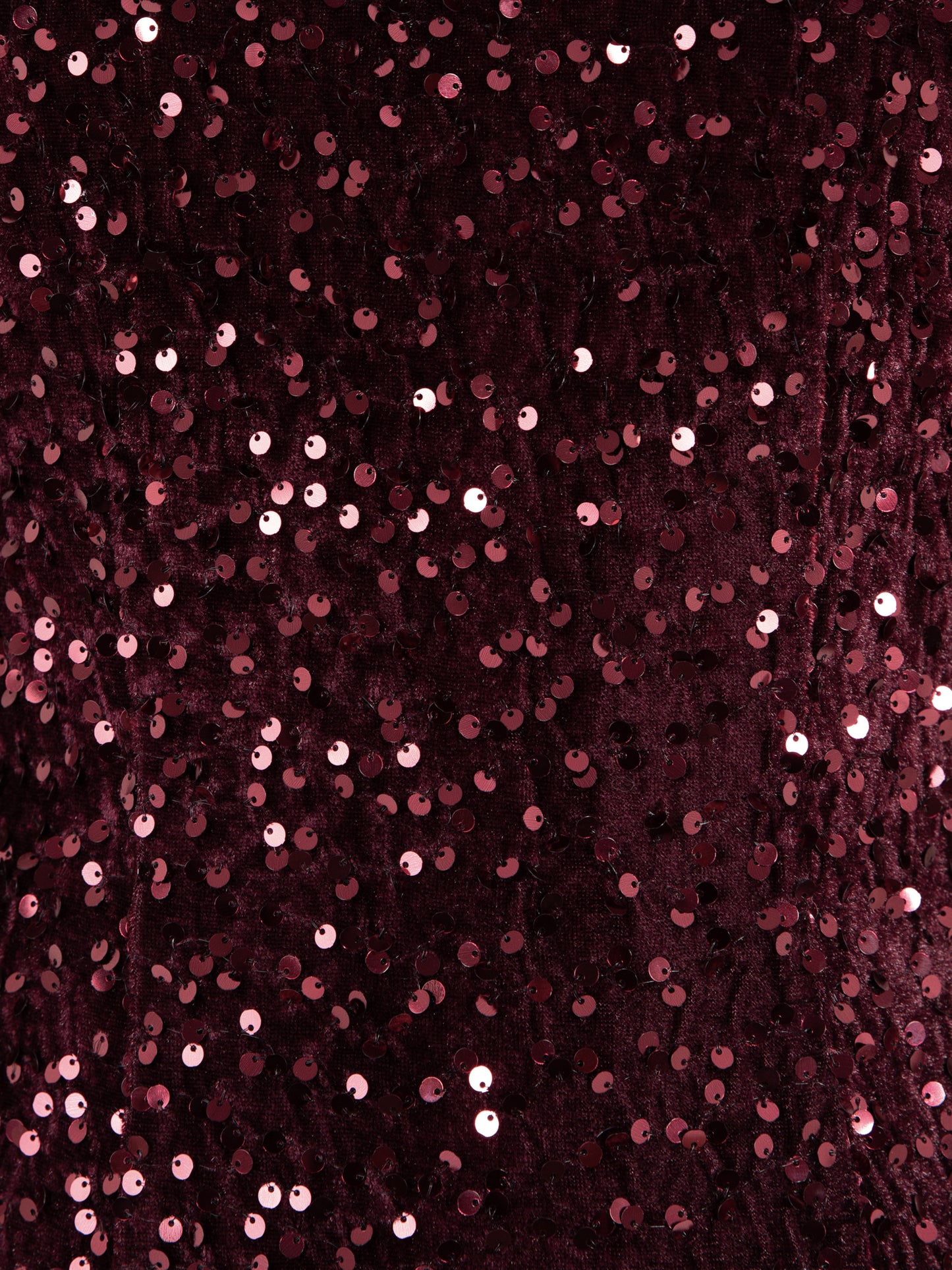 Lovedrobe Berry Embellished V-Back Velvet Bodycon Mini Dress