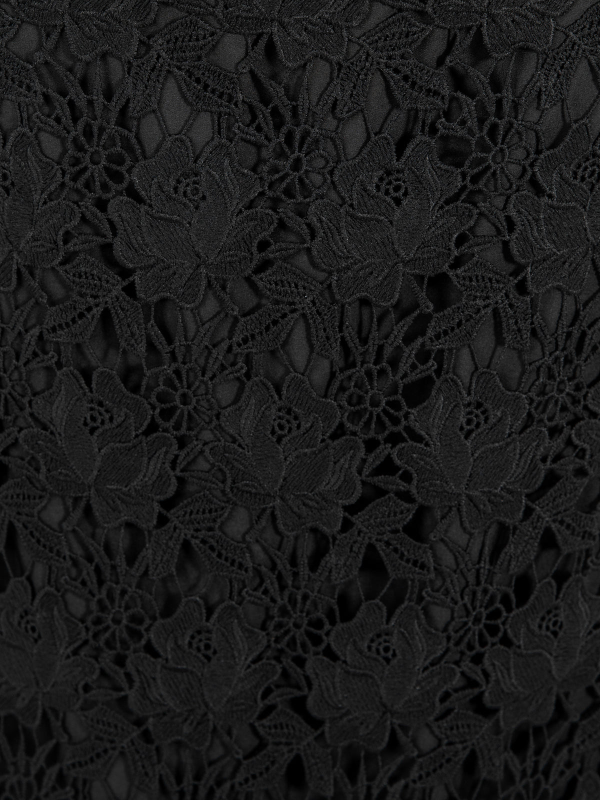 Lovedrobe Black Floral Lace Midaxi Skirt
