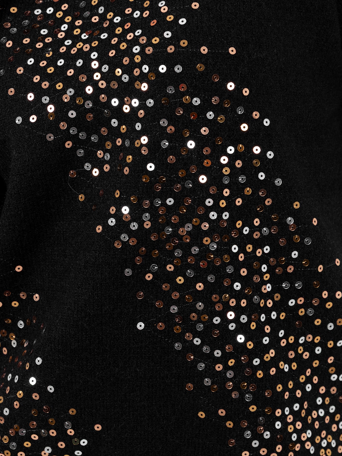 Lovedrobe Black Embellished High Neck Jumper