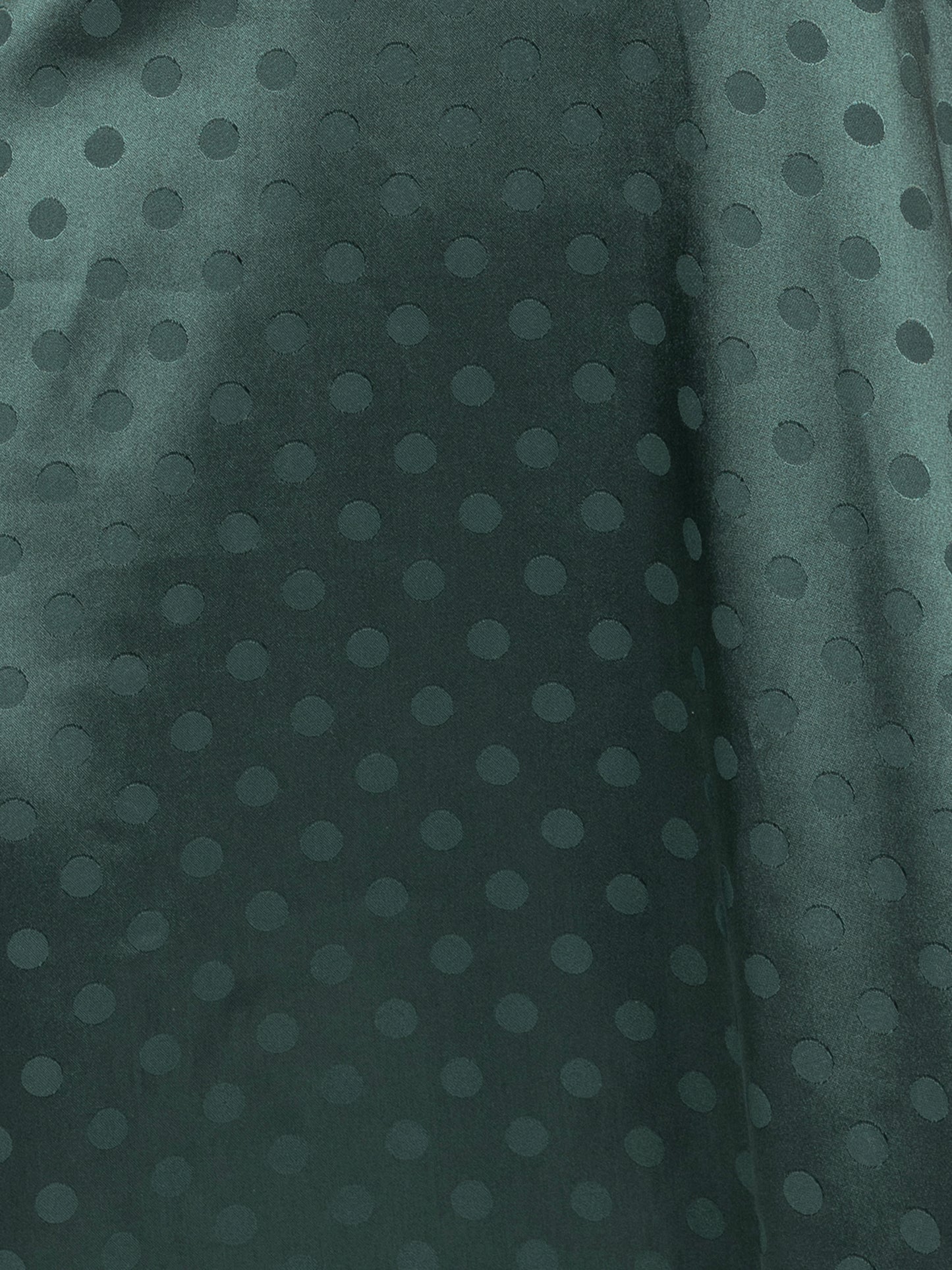 Lovedrobe Emerald Polka Dot V Neck Midaxi Dress with Lace Trim