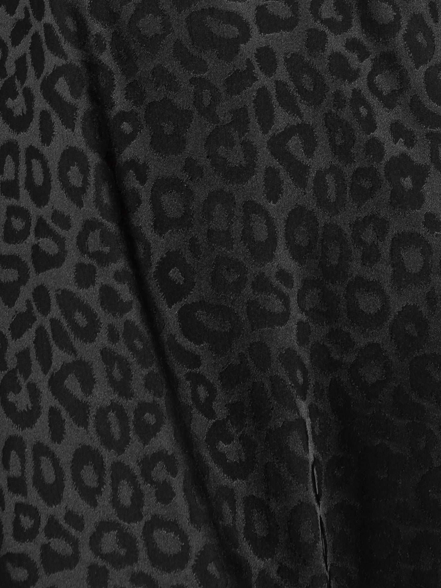 Lovedrobe Black Animal Jacquard Tie Neck High-Low Hem Dress