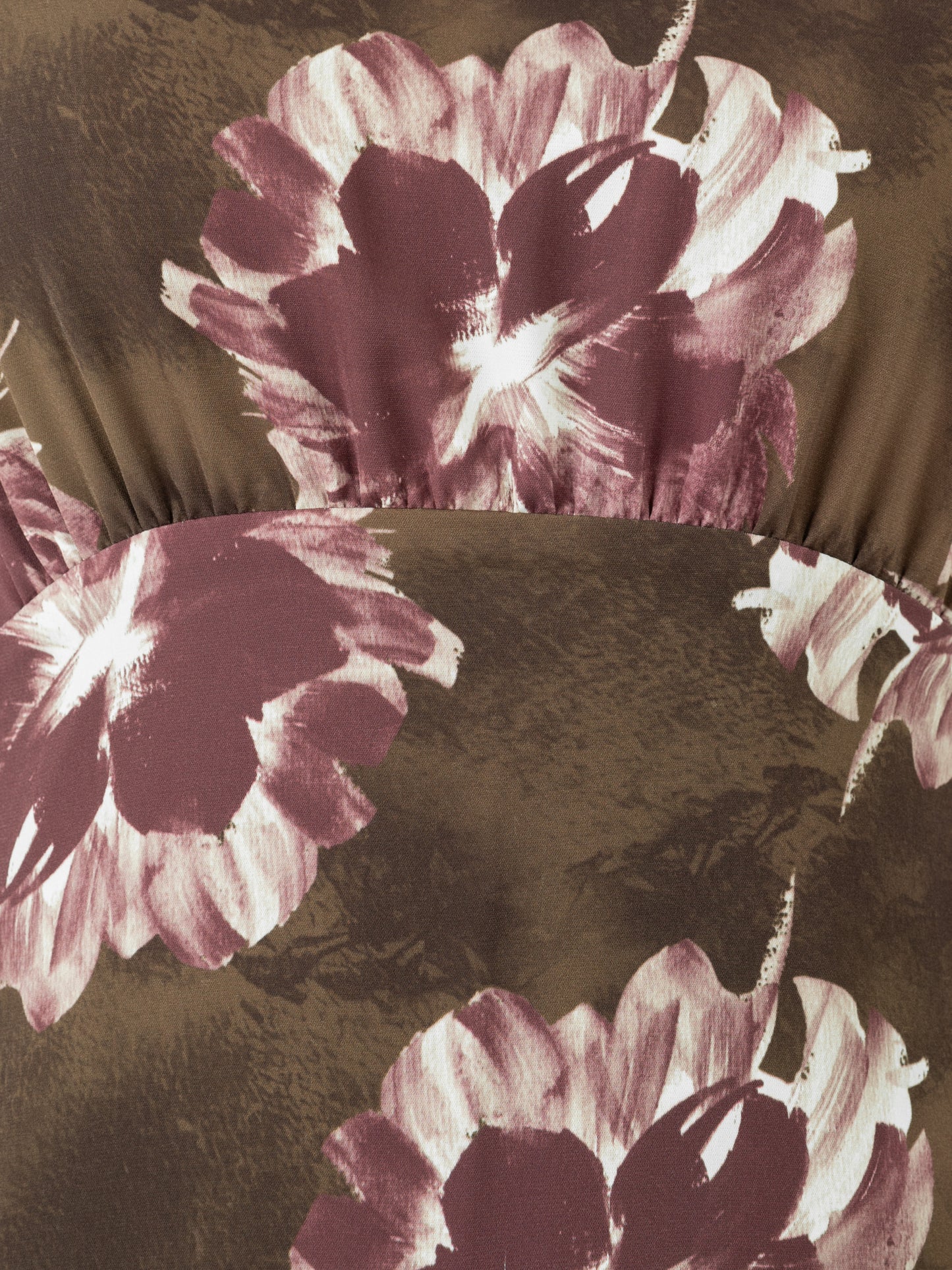 Lovedrobe Brown Floral Tie-Back Angel Sleeve  Midaxi Dress