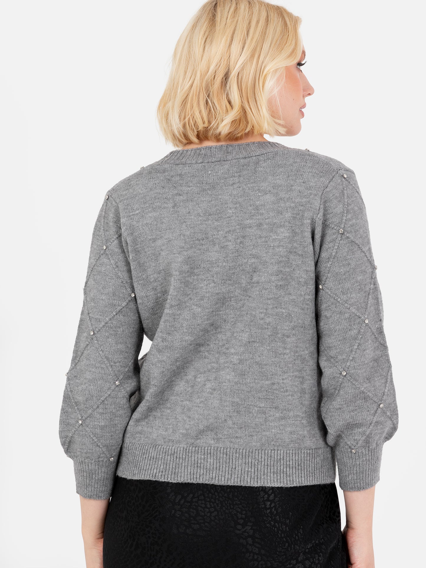 Lovedrobe Diamante Cardigan & Crop Top Set