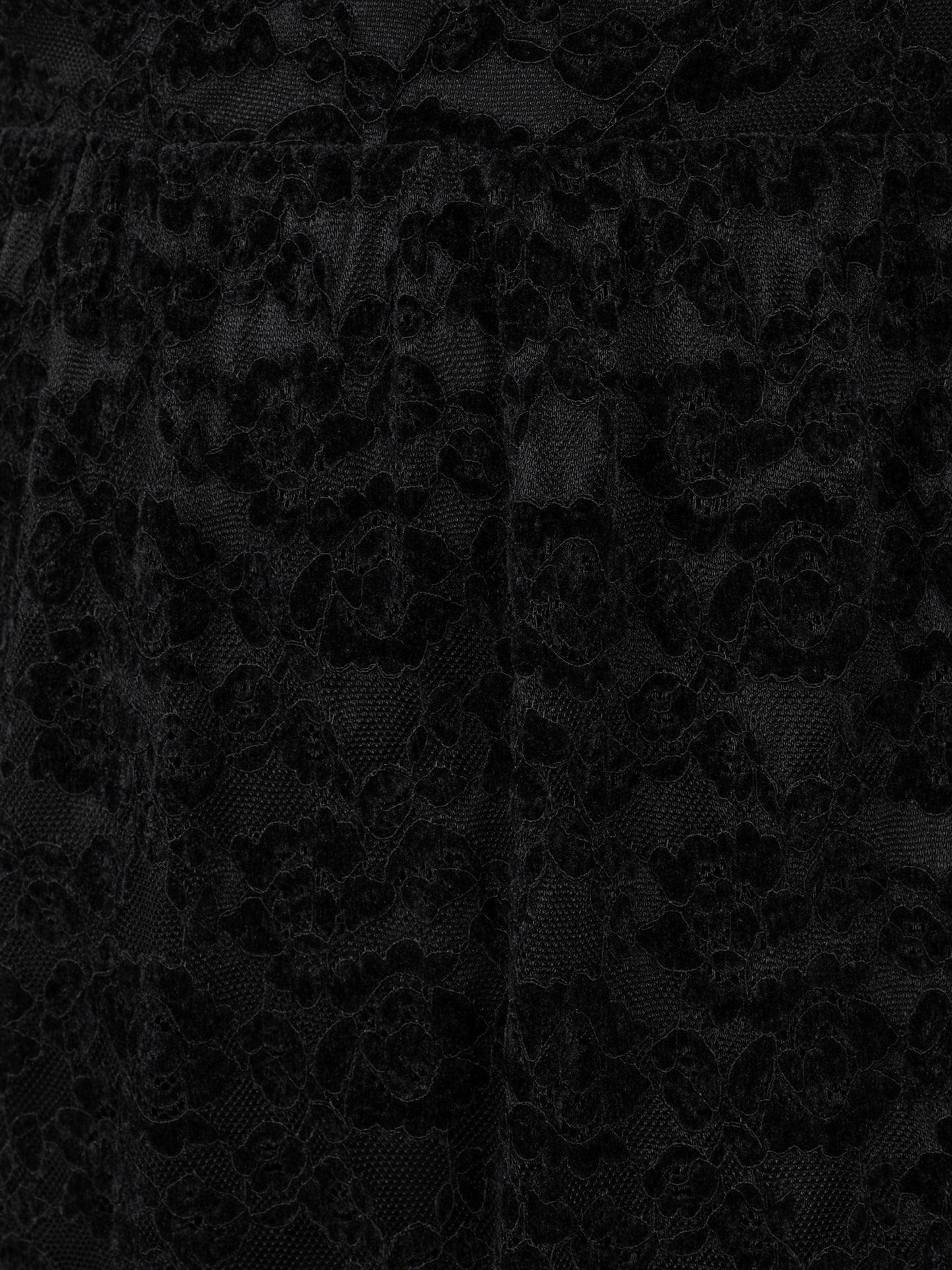 Lovedrobe Black Floral Velvet & Lace Midaxi Dress