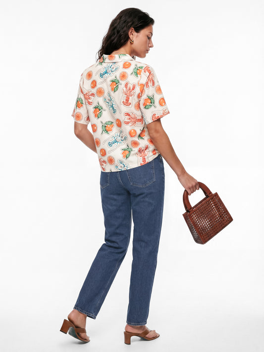 Lovedrobe Lobster & Citrus Print Shirt Co-Ord