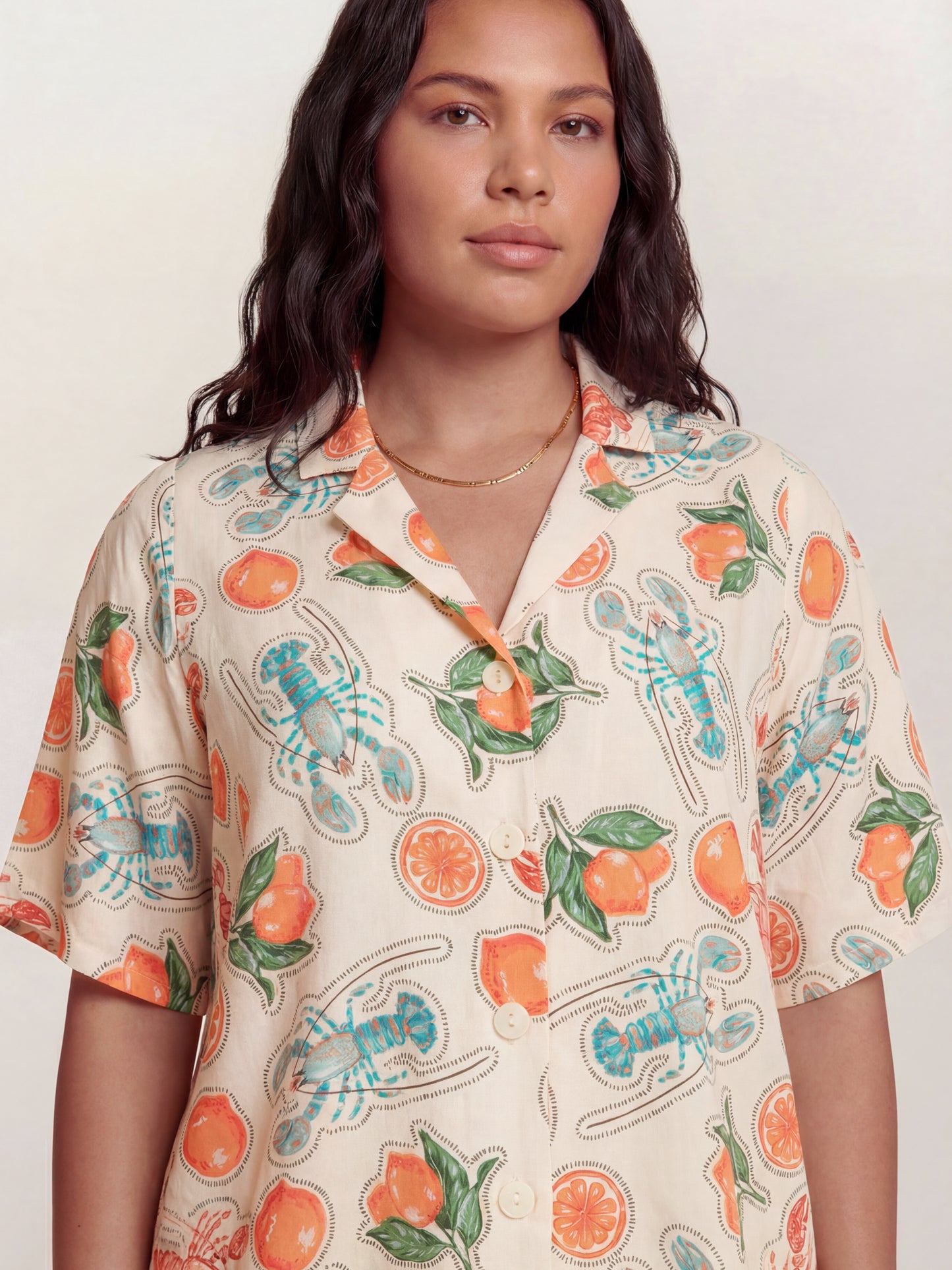 Lovedrobe Lobster & Citrus Print Shirt Co-Ord
