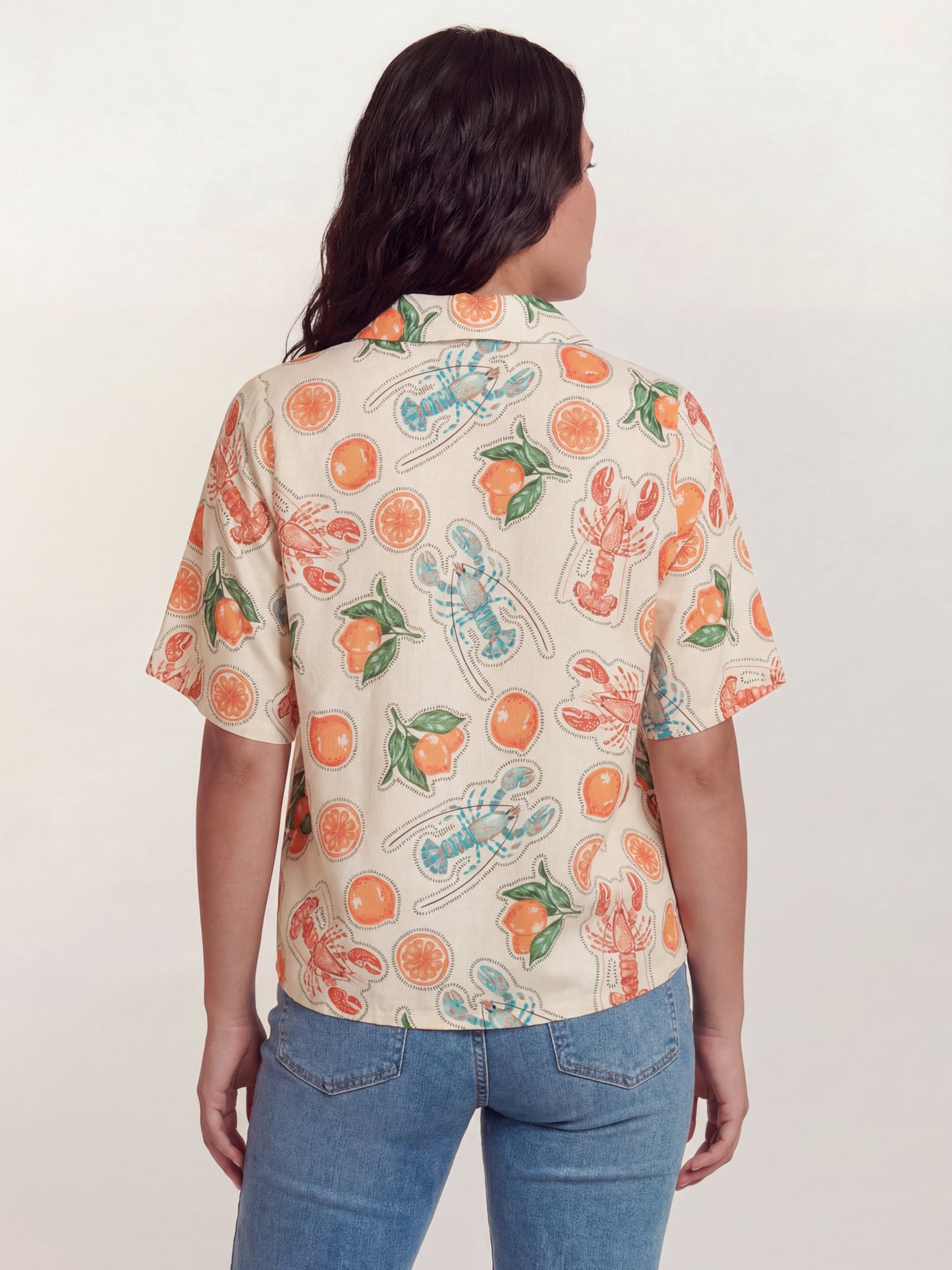 Lovedrobe Lobster & Citrus Print Shirt Co-Ord