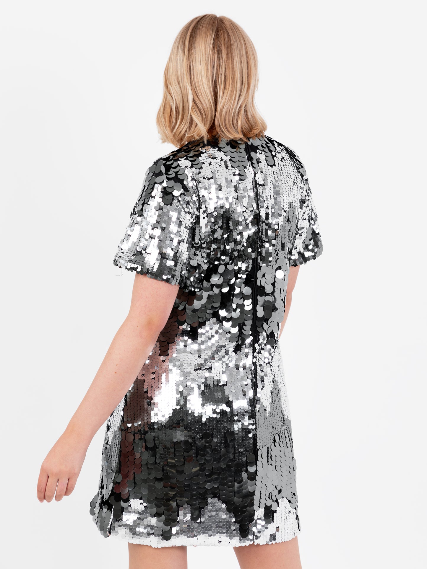 Lovedrobe Sequin T-Shirt Swing Mini Dress