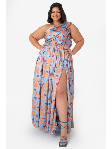 Anaya With Love Recycled Curve Floral One Shoulder Maxi Dress